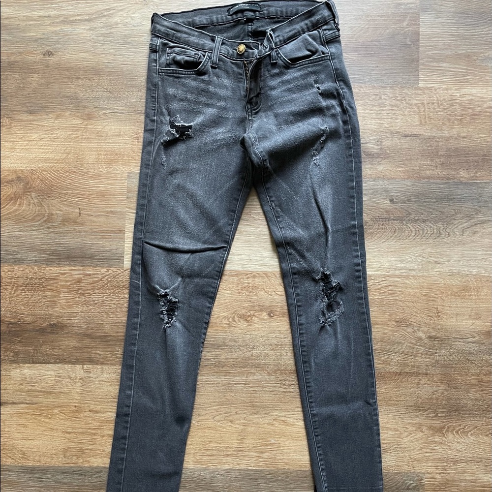 Flying monkey black ripped skinny jeans!